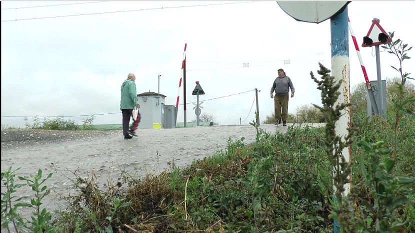 rampa, pružni prelaz, Trnavska Baluga